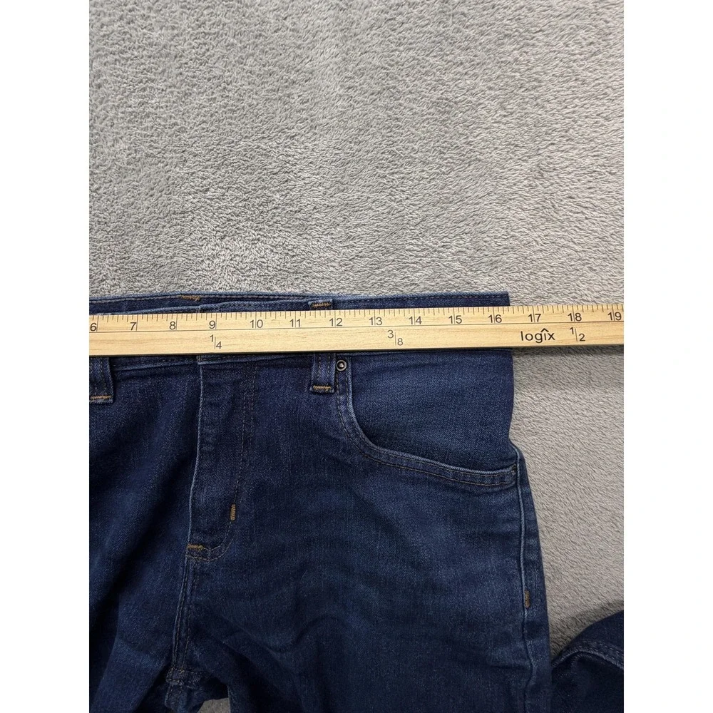 Carhartt Force Straight Jeans Mens Measured‎ 33x27 Blue Stretch Tapered Leg